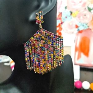 🆕 Natasha Iridescent Crystal Dangling earrings